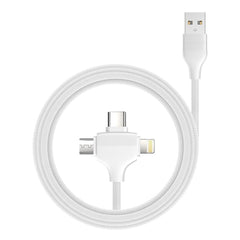 A Photo Of Joyroom S-L317 3-in-1 Glow Data Cable (Type-C / Micro / Lightning) - Premium Multifunctional Charging and Data Transfer Cable