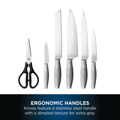 A Photo Of Ninja StaySharp Stainless Steel 6-Piece Knife Set - K62006EUUK