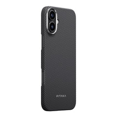 A Photo Of Pitaka Ultra-Slim Case for iPhone 16 Plus – Black/Grey