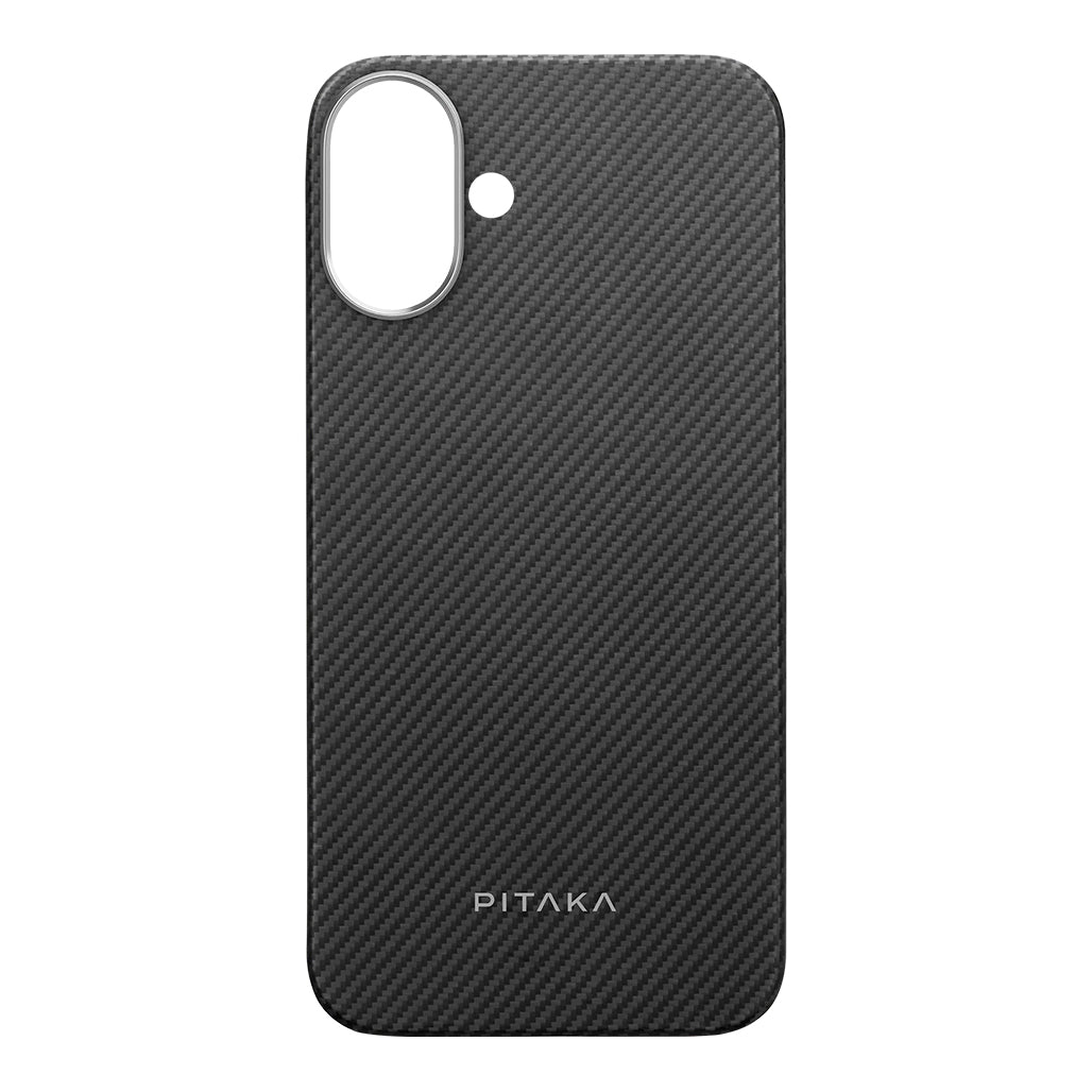 A Photo Of Pitaka Ultra-Slim Case for iPhone 16 Plus – Black/Grey
