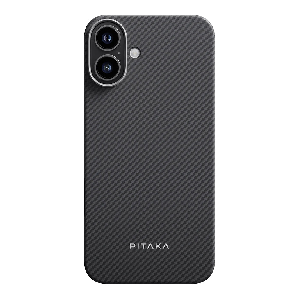 A Photo Of Pitaka Ultra-Slim Case for iPhone 16 Plus – Black/Grey