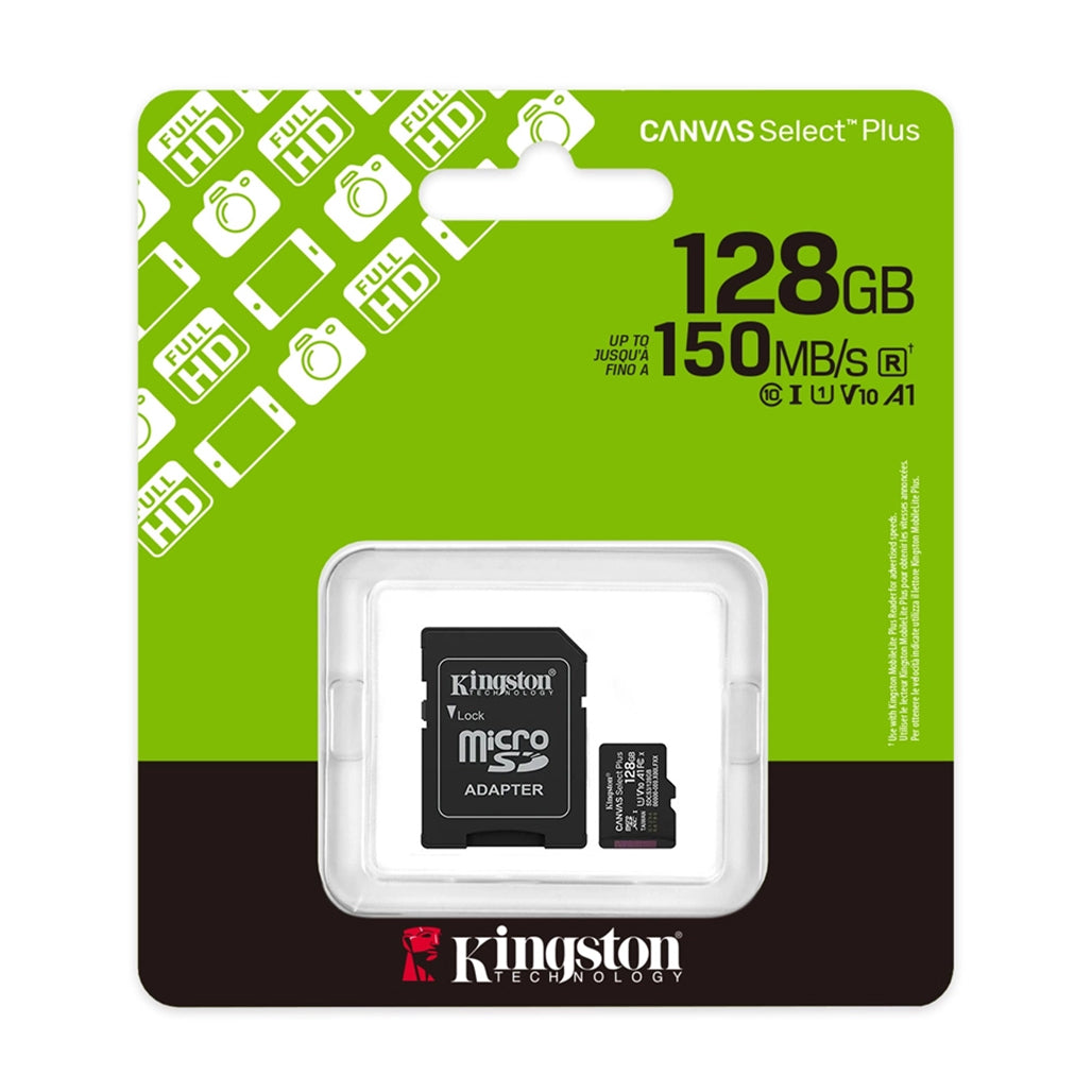 A Photo Of Kingston 128GB Canvas Select Plus microSDXC Card