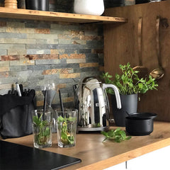 A Photo Of Smeg KLF03 Stainless Steel Electric Kettle – Retro Design, 1.7L Capacity, 3000W Fast Boil