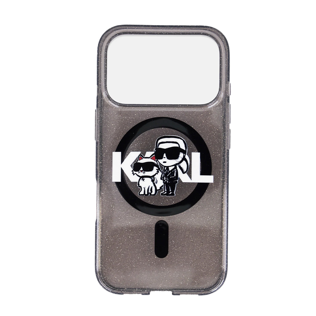A Photo Of Karl Lagerfeld iPhone 17 Pro Max MagSafe Glitter Case