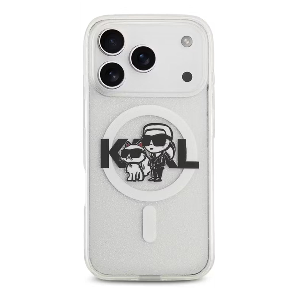 A Photo Of Karl Lagerfeld iPhone 17 Pro Max MagSafe Glitter Case