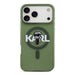 A Small Photo Of Karl Lagerfeld MagSafe IML Case for iPhone 17 Pro Max – Transparent Kaki's Color Variant