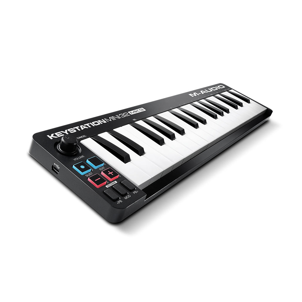 A Photo Of M-Audio Keystation Mini 32 MK3 - 32-Key USB MIDI Keyboard Controller