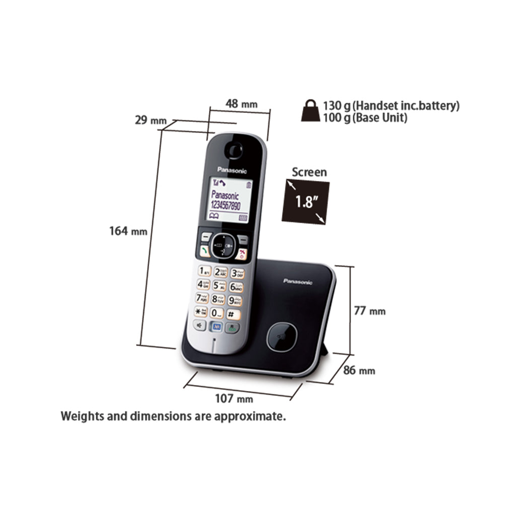 A Photo Of Panasonic KX-T6811 Cordless Phone with Answering Machine