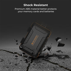 A Photo Of K&F Concept Memory Card Case – 25-Slot Shockproof Storage for SD, CF, CFexpress, Micro SD, SIM Cards