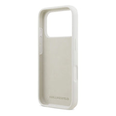 A Photo Of Karl Lagerfeld Liquid Silicone iPhone 17 Pro Max Case with Karl & Choupette Sketch