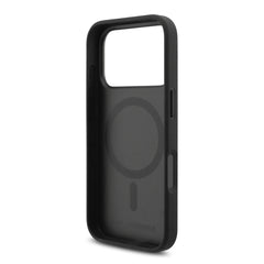 A Photo Of Karl Lagerfeld MagSafe PU Leather Case with Debossed Logo for iPhone 17 Pro