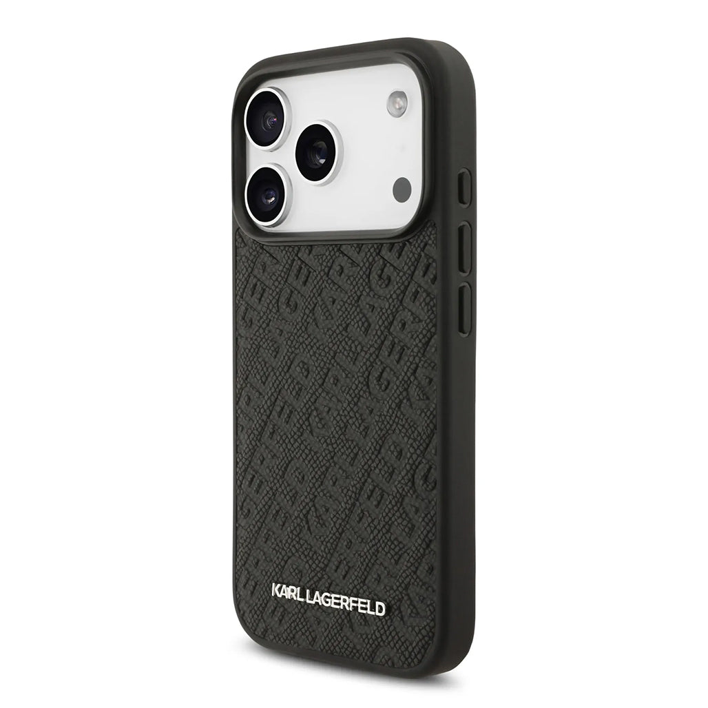 A Photo Of Karl Lagerfeld MagSafe PU Leather Case for iPhone 17 Pro