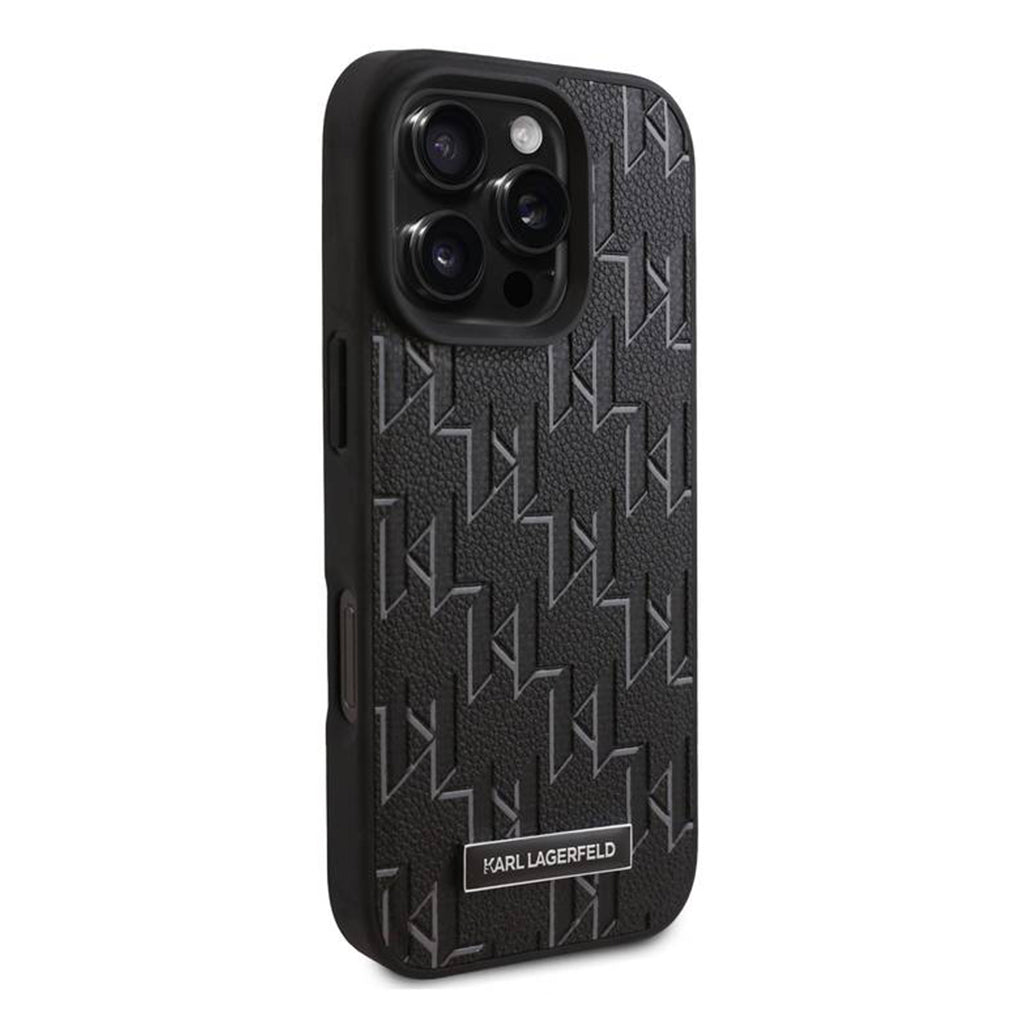 A Photo Of Karl Lagerfeld PU Hard Case for iPhone 16 Pro Max – Stylish Protection with Premium Design