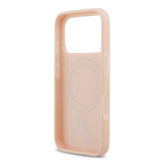 A Photo Of Karl Lagerfeld PU Leather Case with Karl & Choupette Head Pins for iPhone 17 Pro Max
