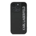 A Small Photo Of Karl Lagerfeld Saffiano Leather Hard Case for iPhone 16 Pro Max - Premium Protection with Iconic Elongated Logo Design's Color Variant
