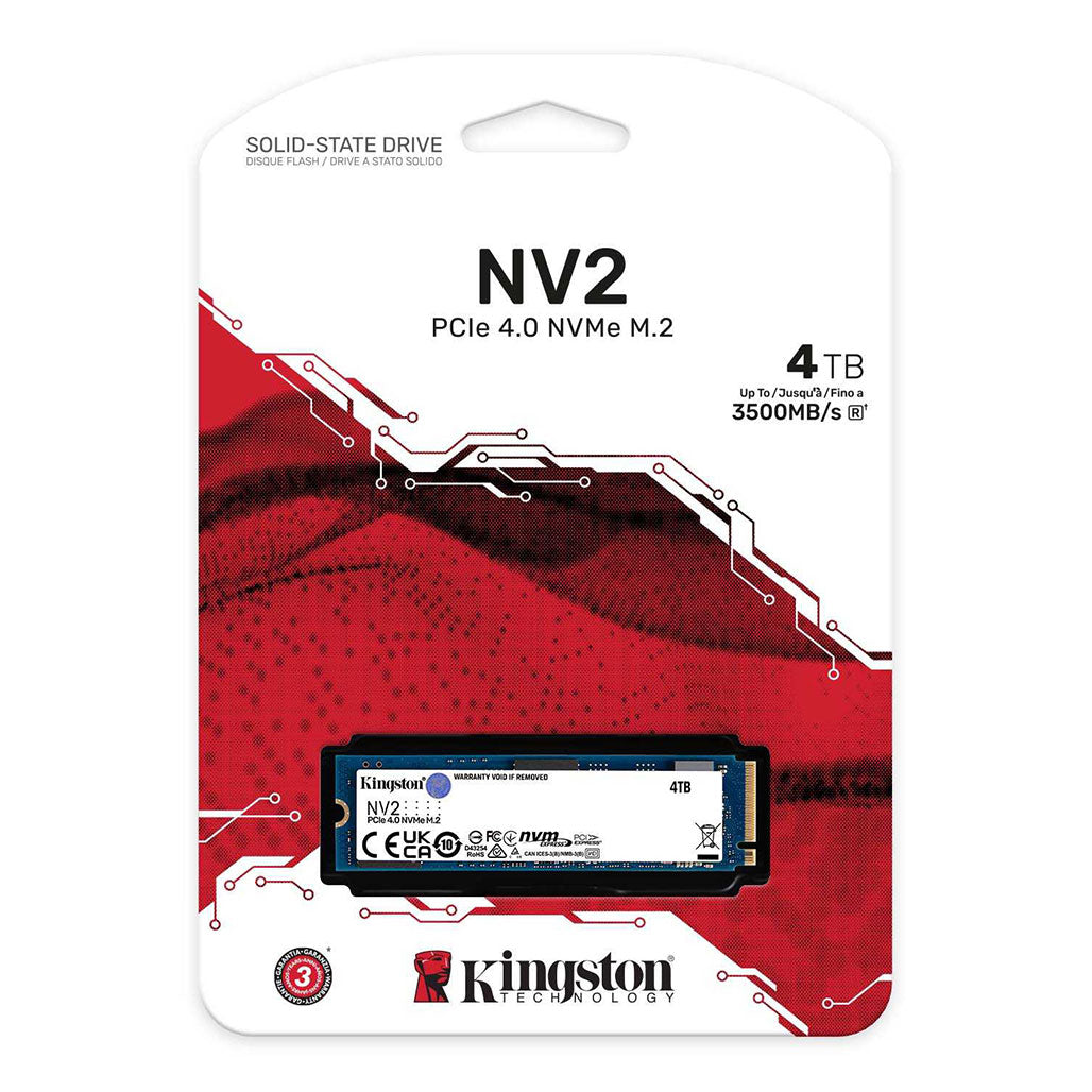 A Photo Of Kingston NV2 PCIe 4.0 4TB NVMe SSD – Unmatched Storage and Performance for Advanced Systems
