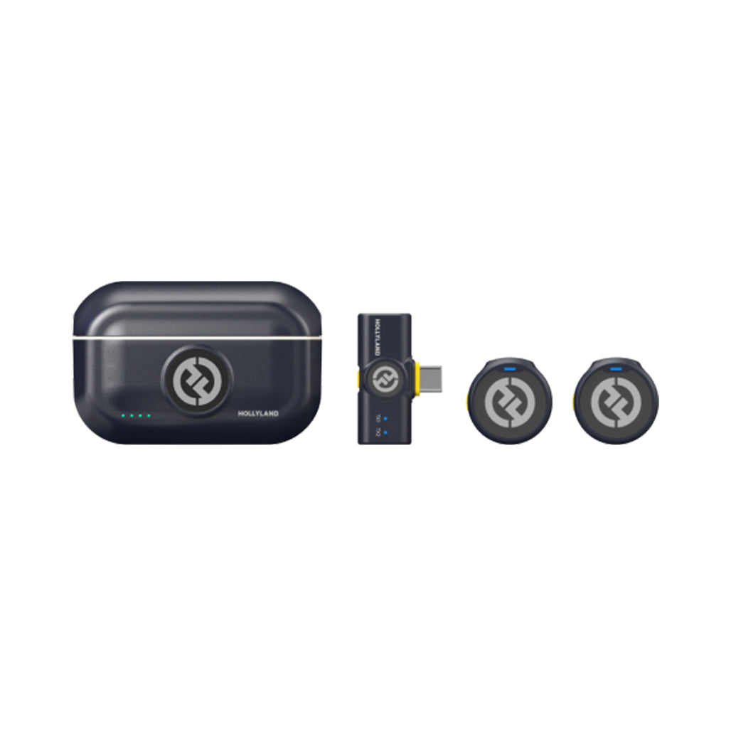 A Photo Of Hollyland LARK M2 Wireless Microphone – Lightweight 9g, 40-Hour Battery, ENC Noise Cancellation, 300m Range, Multi-Device Compatibility