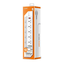 LDNIO SC10610 Universal Power Strip with 10 AC Outlets