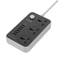 LDNIO SC3604 Universal Power Strip with 3 AC Outlets & 6 USB Ports
