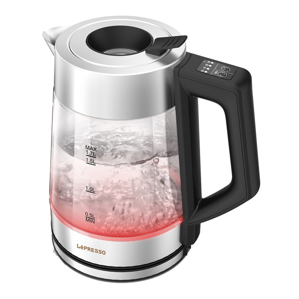 A Photo Of LePresso Multi-Temperature Illuminated Glass Kettle 1.7L