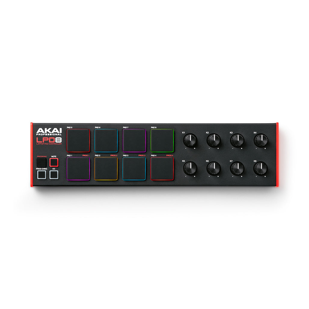 A Photo Of AKAI LPD8 MK2 USB MIDI Pad Controller – Compact Beat Making Tool with MPC Pads & Knobs