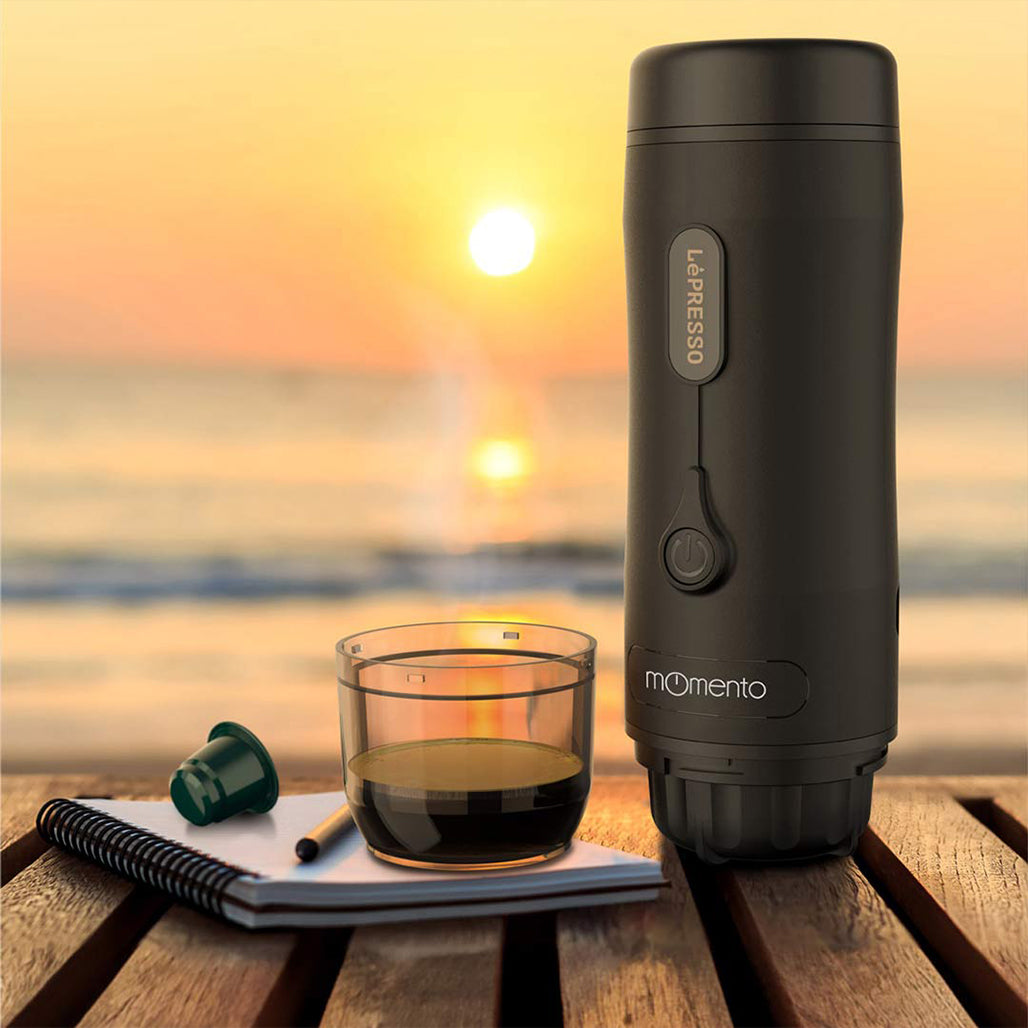 A Photo Of LePresso Momento 2.0 Portable Espresso Coffee Machine - Black
