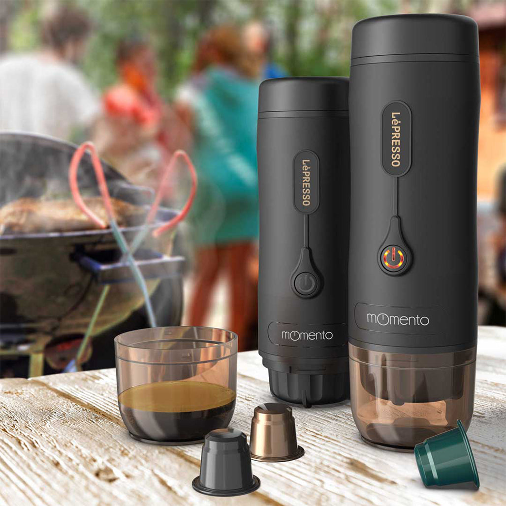 A Photo Of LePresso Momento 2.0 Portable Espresso Coffee Machine - Black