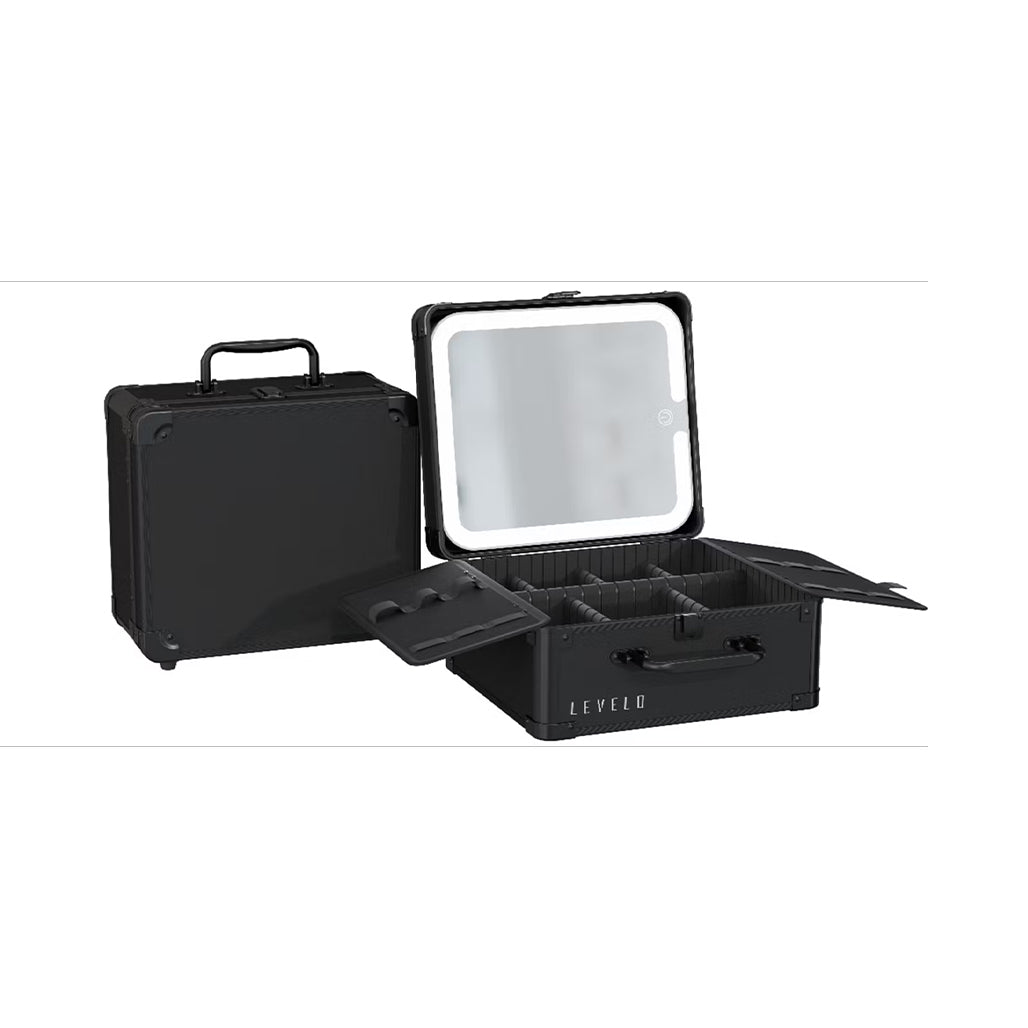 A Photo Of Levelo Elite Make-Up Box Organizer – Black - LVLELITEMUOBK