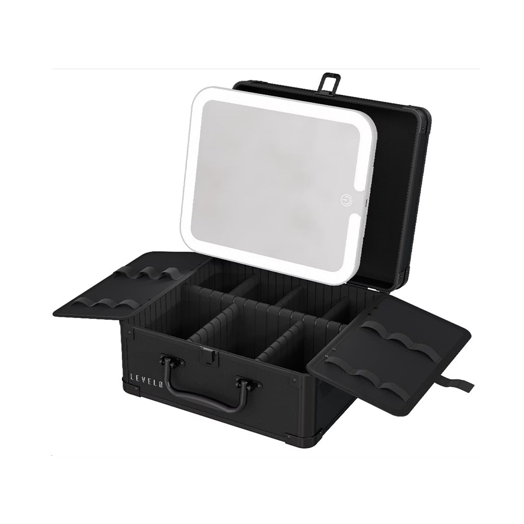 A Photo Of Levelo Elite Make-Up Box Organizer – Black - LVLELITEMUOBK