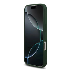 A Photo Of Lacoste MagSafe PU Leather Hard Case with Bliss Design for iPhone 17 Pro