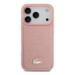 A Photo Of Lacoste MagSafe PU Leather Hard Case with Bliss Design for iPhone 17 Pro