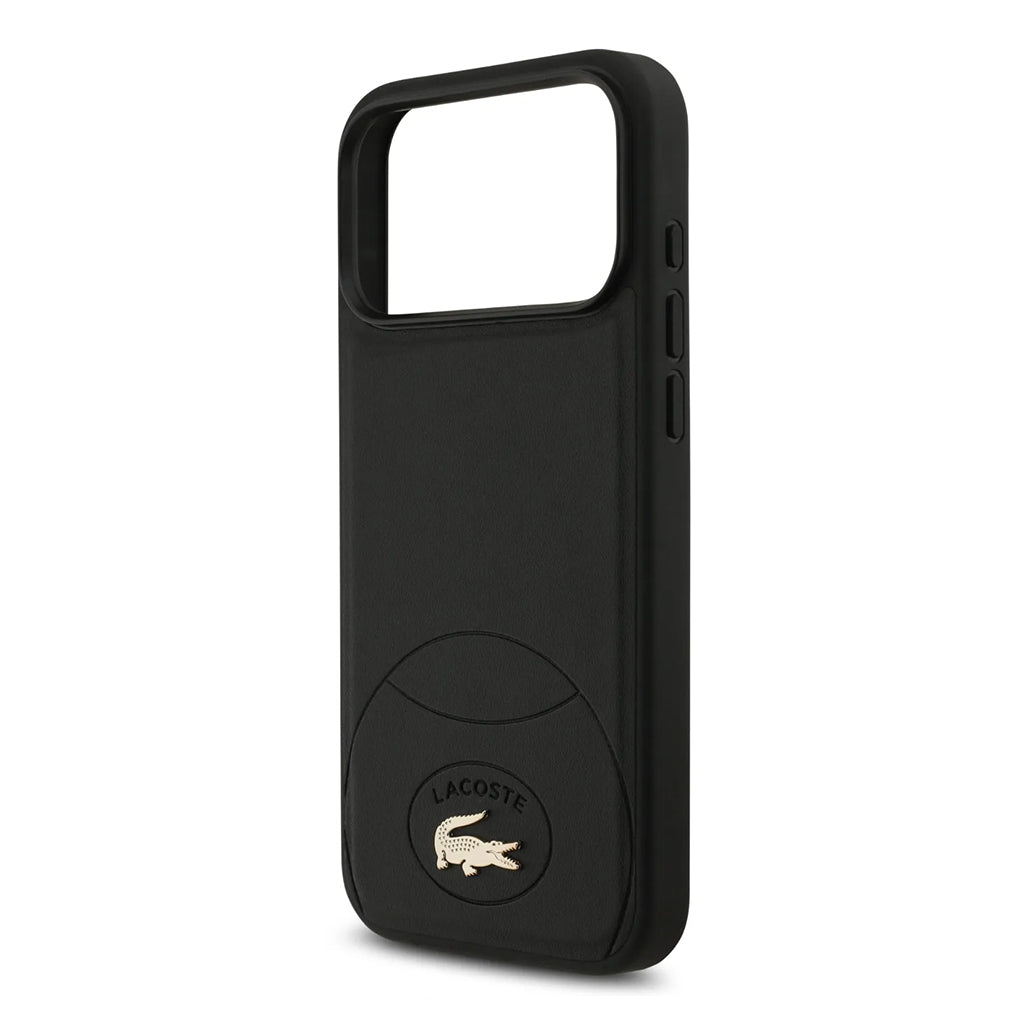 A Photo Of Lacoste MagSafe PU Leather Hard Case with Bliss Design for iPhone 17 Pro