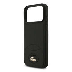 A Photo Of Lacoste MagSafe PU Leather Hard Case with Bliss Design for iPhone 17 Pro