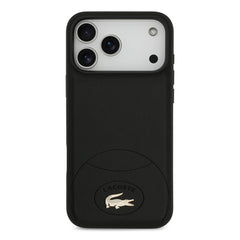 A Photo Of Lacoste MagSafe PU Leather Hard Case with Bliss Design for iPhone 17 Pro