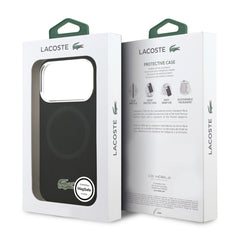 A Photo Of Lacoste MagSafe Silicone Case with Metal Logo for iPhone 17 Pro