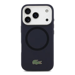 A Photo Of Lacoste MagSafe Silicone Case with Metal Logo for iPhone 17 Pro