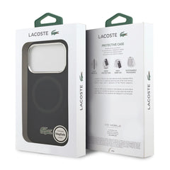 A Photo Of Lacoste MagSafe Silicone Case with Metal Logo for iPhone 17 Pro