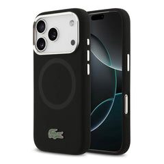 A Photo Of Lacoste MagSafe Silicone Case with Metal Logo for iPhone 17 Pro