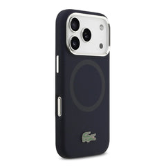 A Photo Of Lacoste MagSafe Silicone Case with Metal Logo for iPhone 17 Pro