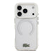 A Small Photo Of Lacoste MagSafe Transparent TPU+PC Case with Frosted Finish for iPhone 17 Pro's Color Variant