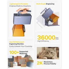 A Photo Of LaserPecker LP2 Portable Handheld Laser Engraver