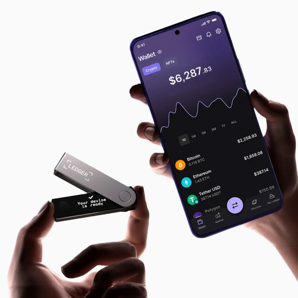 A Photo Of Ledger Nano X - Bluetooth Hardware Wallet with Secure Element Chip