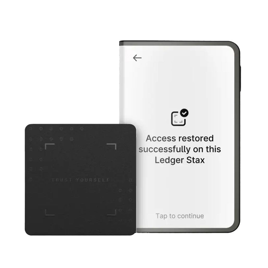 A Photo Of Ledger Stax - Secure Touchscreen Hardware Wallet