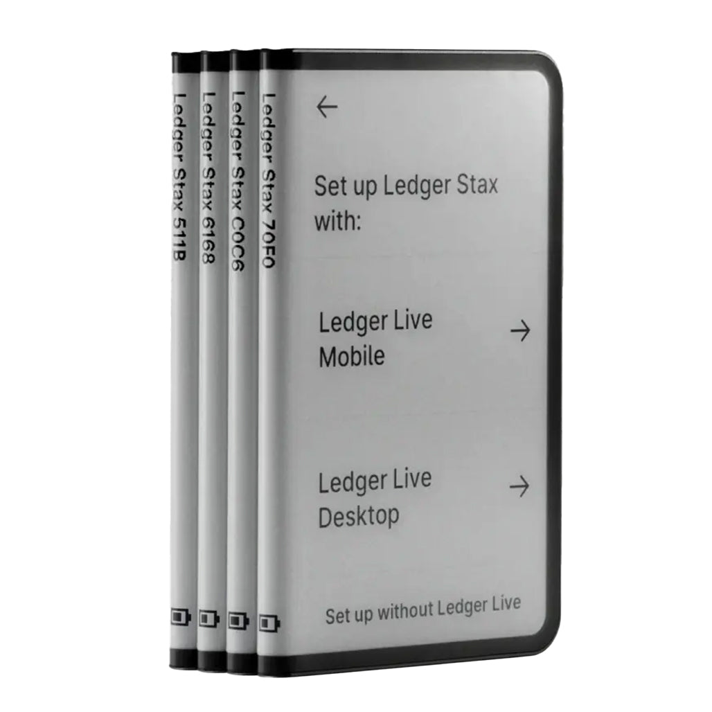 A Photo Of Ledger Stax - Secure Touchscreen Hardware Wallet
