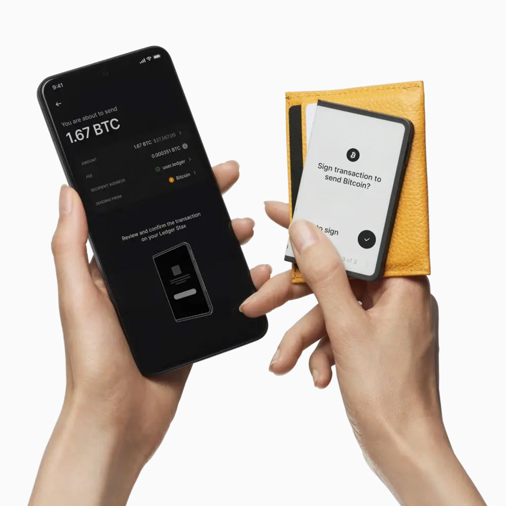 A Photo Of Ledger Stax - Secure Touchscreen Hardware Wallet