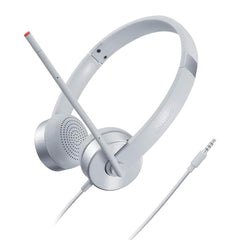 A Photo Of Lenovo 100 Stereo Analog Headset - Wired 3.5mm with 180° Rotatable Boom Microphone