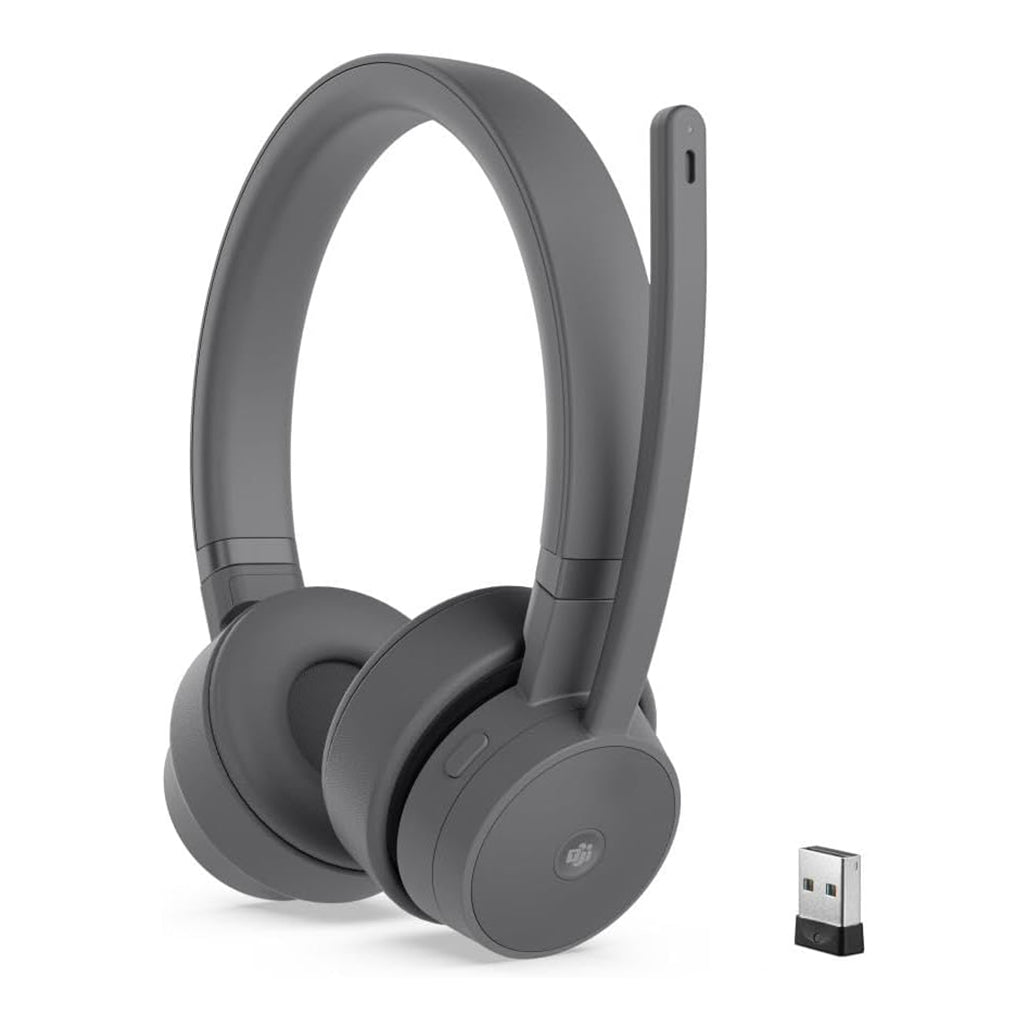 A Photo Of Lenovo Go Wireless ANC Headset - Storm Gray | GXD1C99239