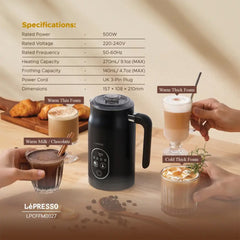 A Photo Of Lepresso Four Froth Milk Frother - Black
