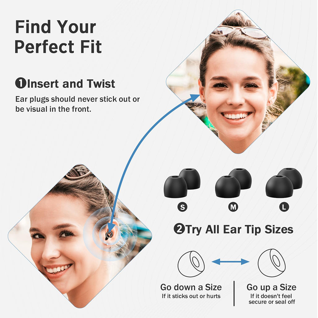 A Photo Of Link Dream Silicone Sleep Ear Plugs 28dB Noise Cancelling Reusable Earbuds