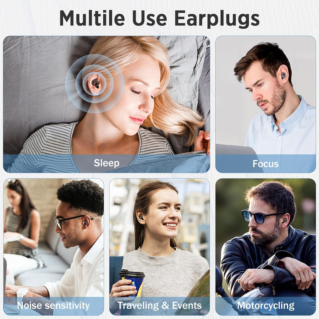 A Photo Of Link Dream Silicone Sleep Ear Plugs 28dB Noise Cancelling Reusable Earbuds